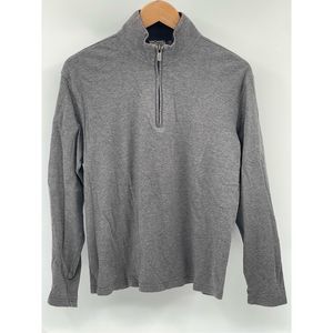 Michael Kors Sweater 1/4 Zip‎ Men Small Gray Pullover Long Sleeve